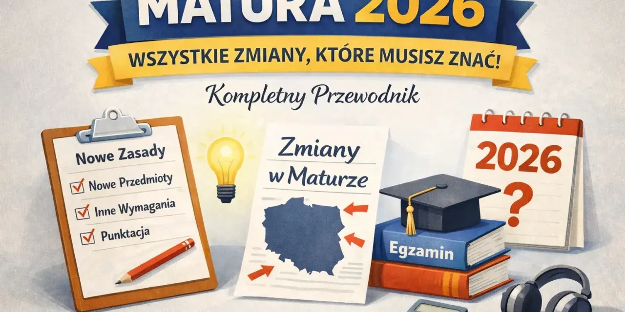 Matura 2026: poznaj wszystkie zmiany, które musisz znać! Kompletny przewodnik po tym, co na maturze z polskiego i innych przedmiotów.