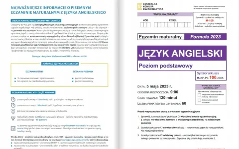 Ile trwa matura z angielskiego? Dokładne czasy CKE 2023