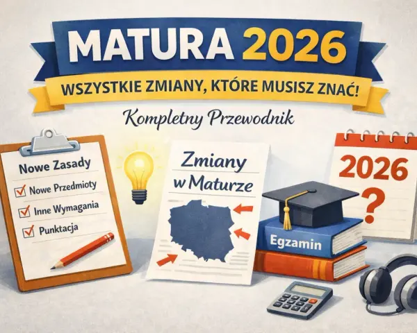 Matura 2026: poznaj wszystkie zmiany, które musisz znać! Kompletny przewodnik po tym, co na maturze z polskiego i innych przedmiotów.