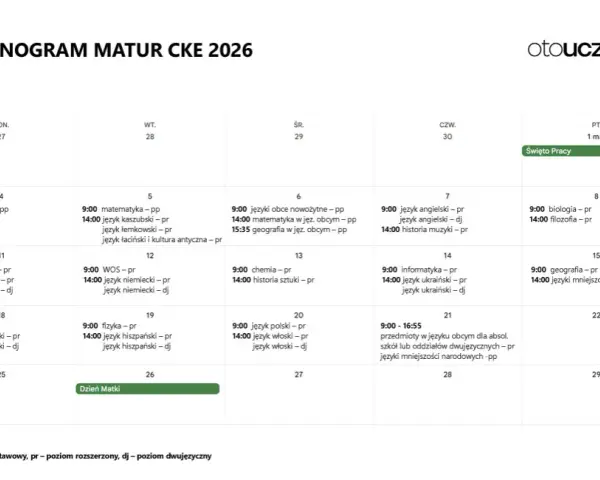 Ile dni do Matury 2026? Pełny harmonogram i porady CKE