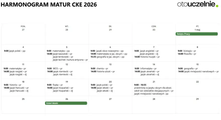 Ile dni do Matury 2026? Pełny harmonogram i porady CKE