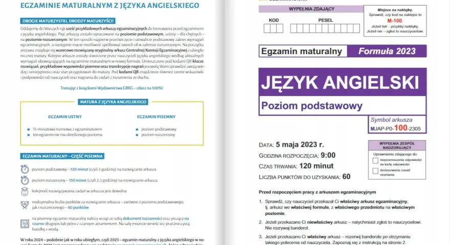 Ile trwa matura z angielskiego? Dokładne czasy CKE 2023
