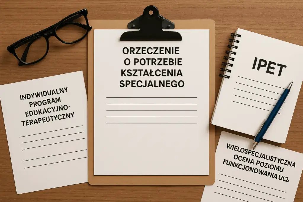orzeczenie o potrzebie kształcenia specjalnego, dokumenty edukacyjne
